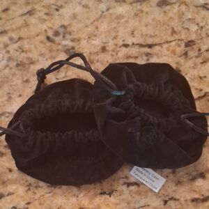 Black Velvet Drawstring Pouches-2pcs